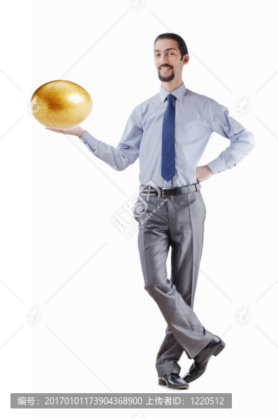人與金蛋隔白