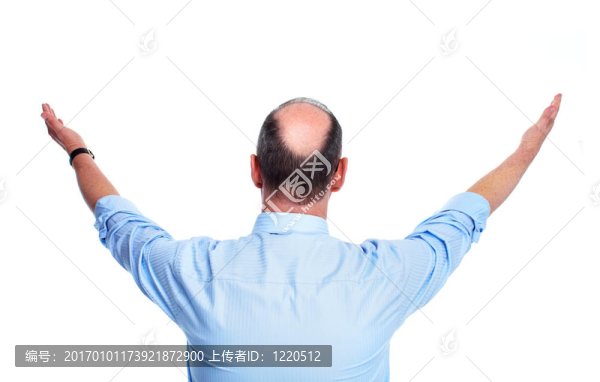 脫發(fā)。禿頭的男人。