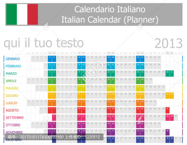 2013型意大利年度計(jì)劃