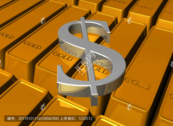 金條上的美元