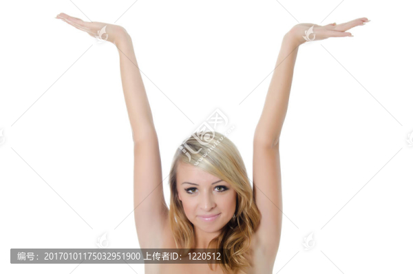 年輕漂亮女孩的畫像