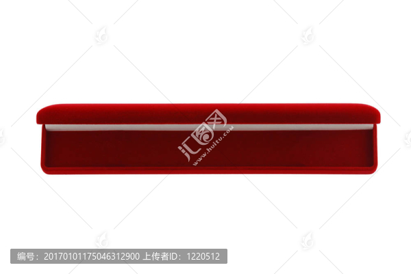打開紅色天鵝絨禮品盒