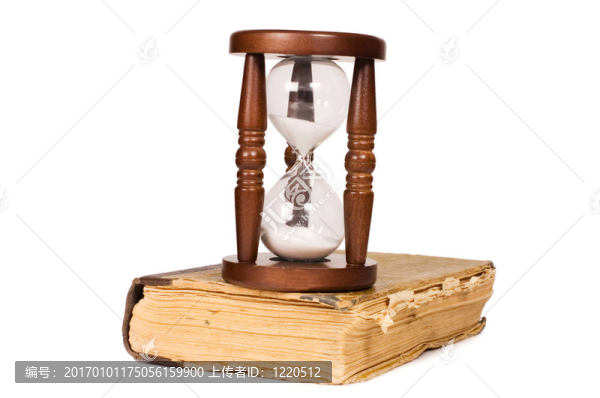 Hourglasses和書白色隔離