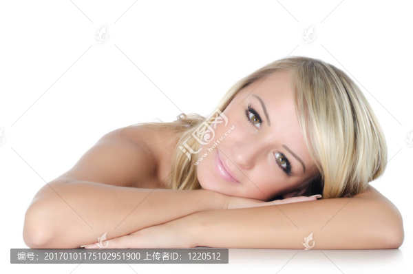 年輕漂亮女孩的畫像