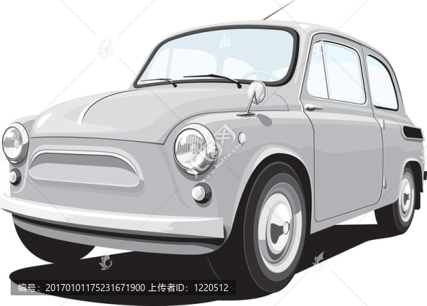 復(fù)古的小型車