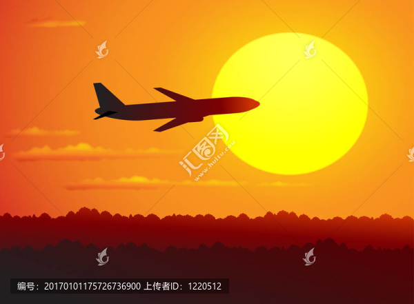 空中的飛機(jī)