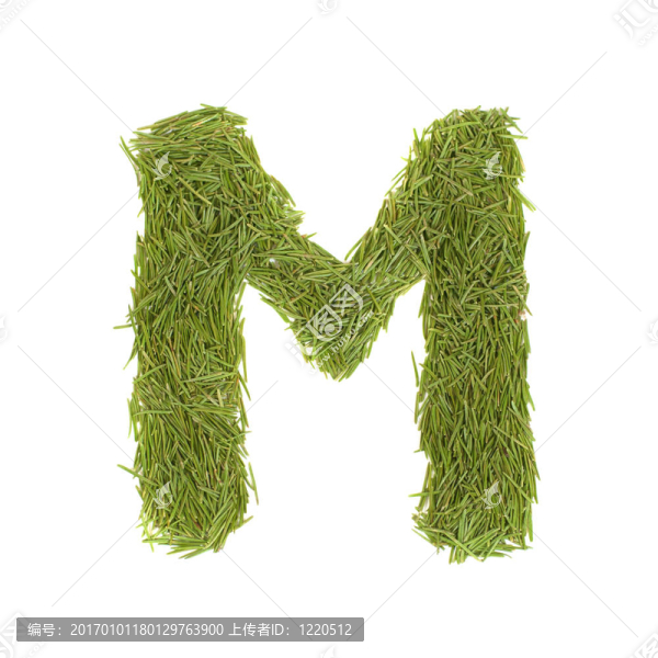 字母；綠色字母