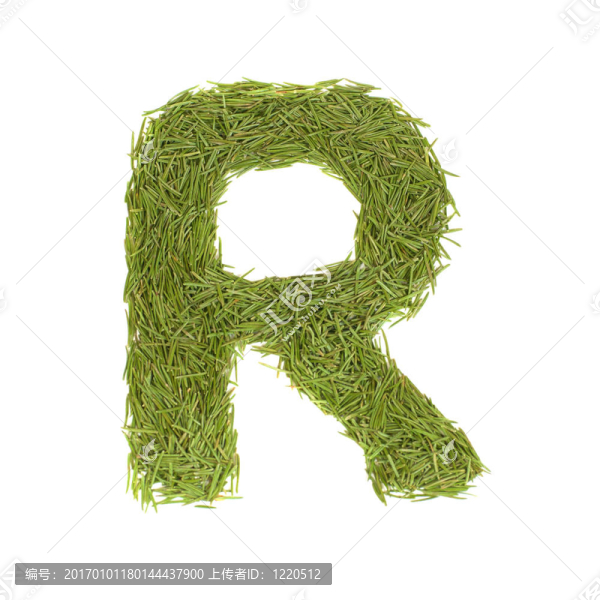 字母；綠色字母