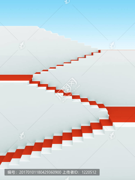樓上的生長。成功3D概念背景