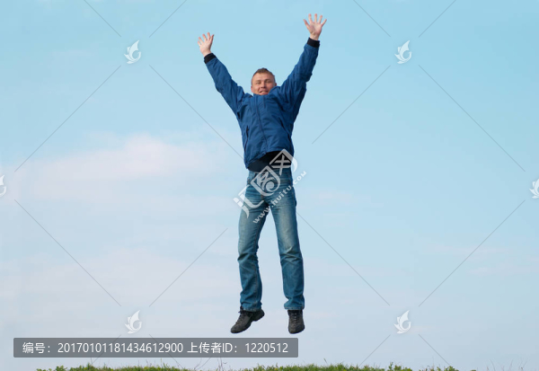 跳躍的人
