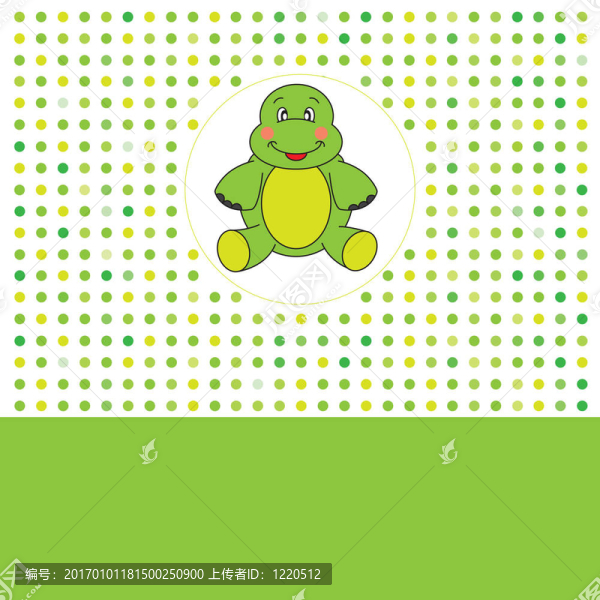 賀卡。烏龜