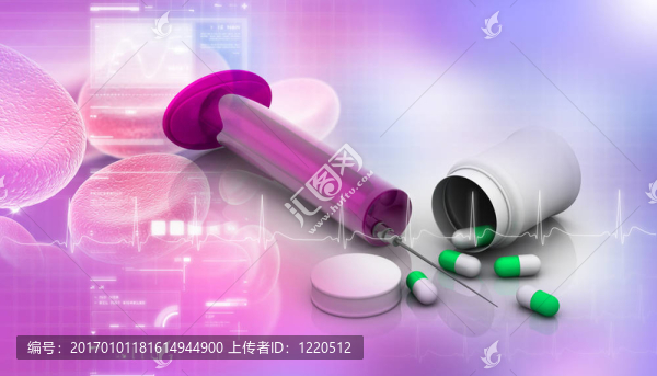 3D渲染在摘要注射器