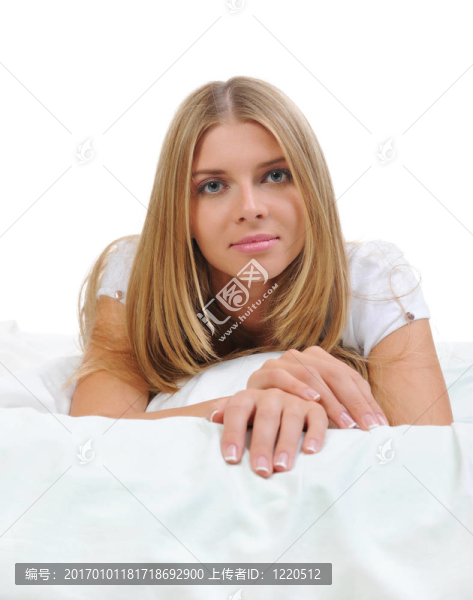 床上的女人