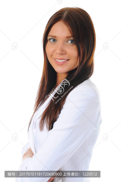 一個(gè)快樂(lè)的年輕商業(yè)女性肖像