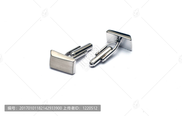現(xiàn)代銀袖扣白色隔離