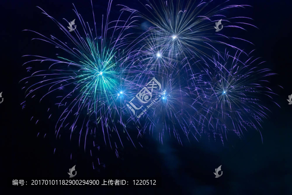 藍色煙花