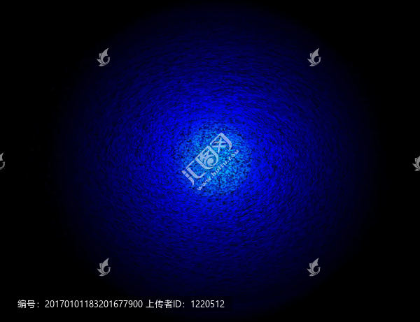 抽象藍(lán)色照明；魔法星球