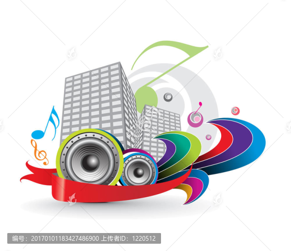 城市天際線的背景