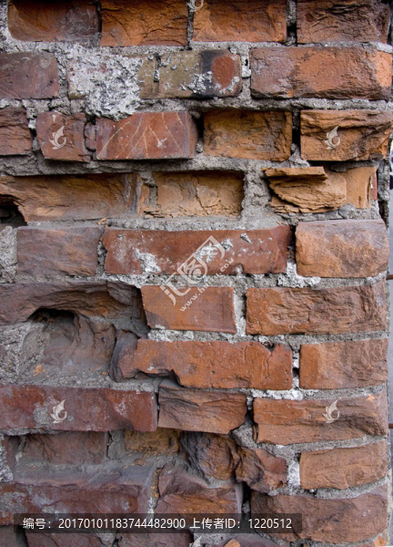 舊破損磚墻