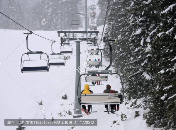 班斯科椅纜車ONF的滑雪勝地；保加利亞