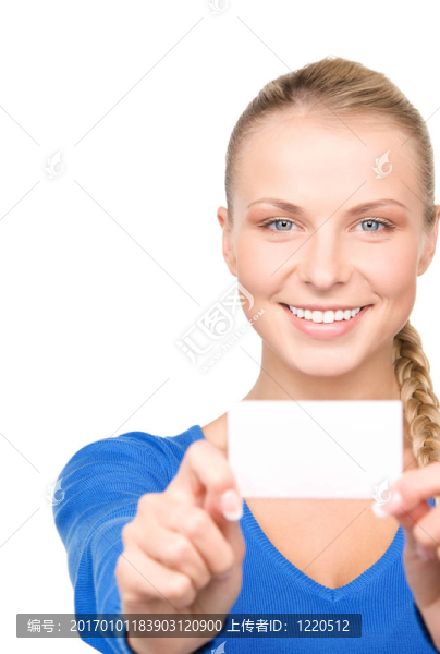 快樂女人帶名片