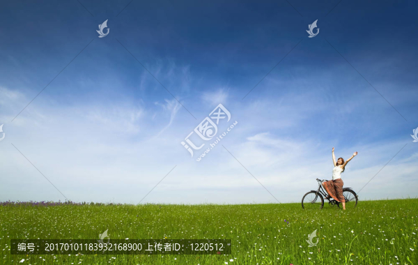 帶自行車的女孩