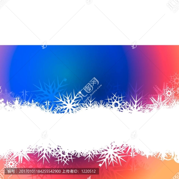 雪花的橫幅