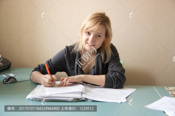 在辦公室的女商人