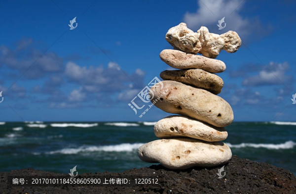 禪的寧?kù)o的巖石
