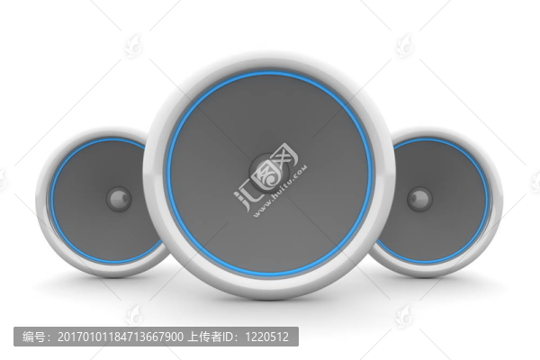 三喇叭-藍色設(shè)計