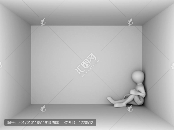 空房間里的男人-匯圖網(wǎng) www.fosd68.com 空房間里的男人