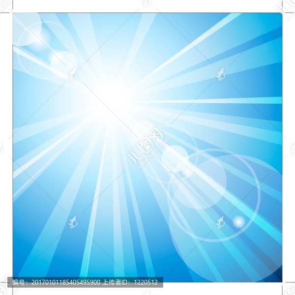 炎熱的夏日陽光
