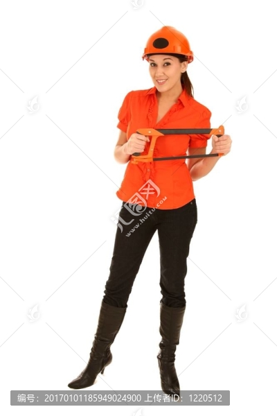 夫人與鋸子和硬有