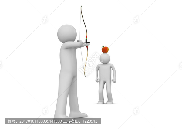 射手瞄準蘋果運動收集