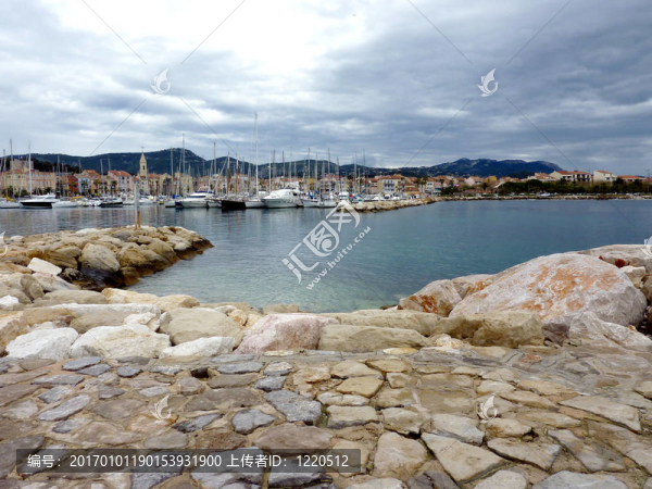 Sanary濱海碼頭；法國