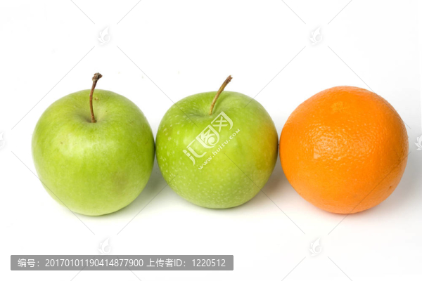 兩個(gè)青蘋果和一個(gè)橘子