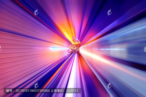 霓虹燈的隧道