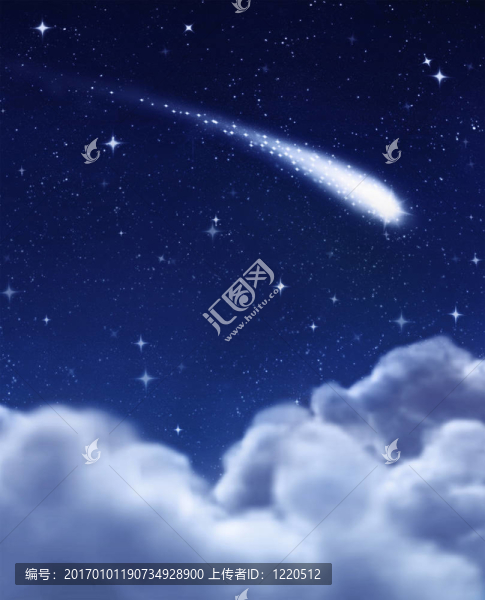 夜空中的流星