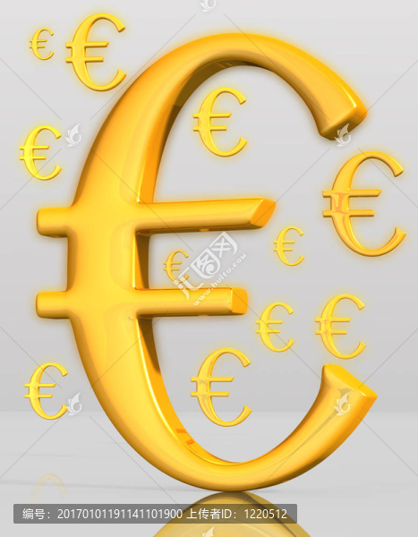 黃金的歐元符號