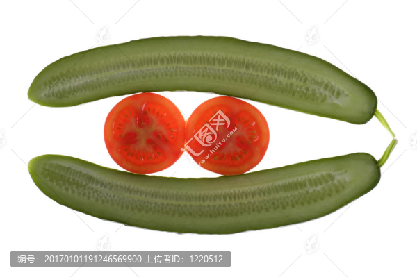 番茄切黃瓜