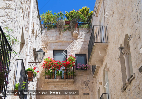 Giovinazzo舊城區(qū)。Apulia。