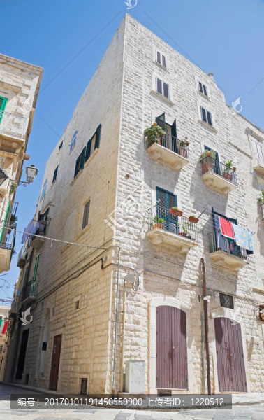Giovinazzo舊城區(qū)。Apulia。