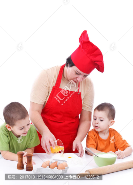 兩個(gè)孩子和他們的母親