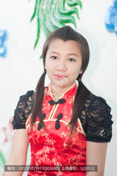 新年快樂(lè)-美麗的亞洲女人