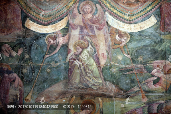 最后的審判-,Campo,Santo；比薩。墓園墓地建于1278家神圣的污垢從各各他帶回來的十字軍東