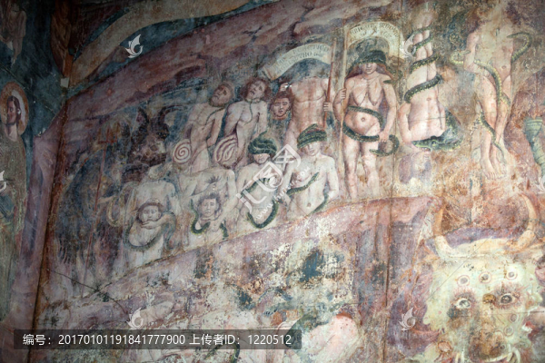 最后的審判-,Campo,Santo；比薩。墓園墓地建于1278家神圣的污垢從各各他帶回來的十字軍東