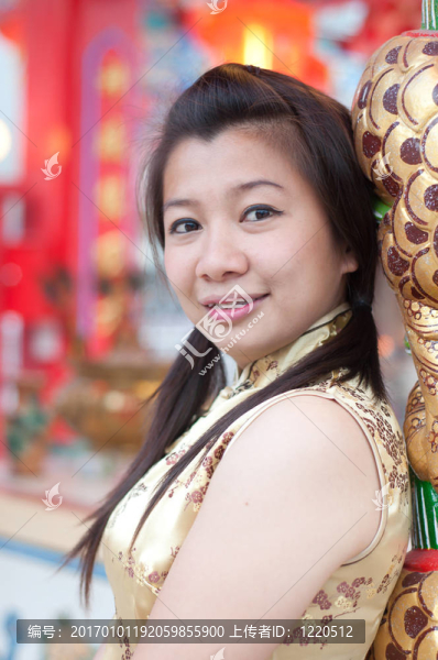 新年快樂(lè)-美麗的亞洲女人