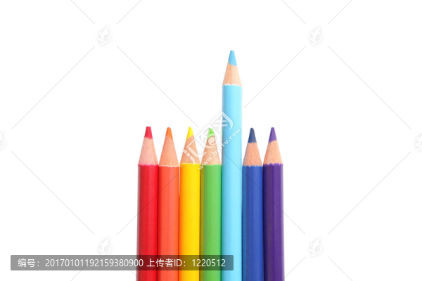 彩色鉛筆隔離