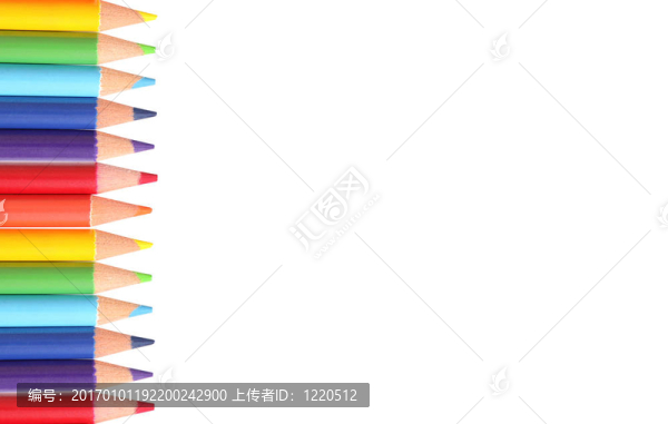 彩色鉛筆隔離