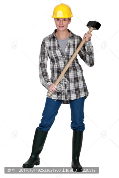 用大錘的女人